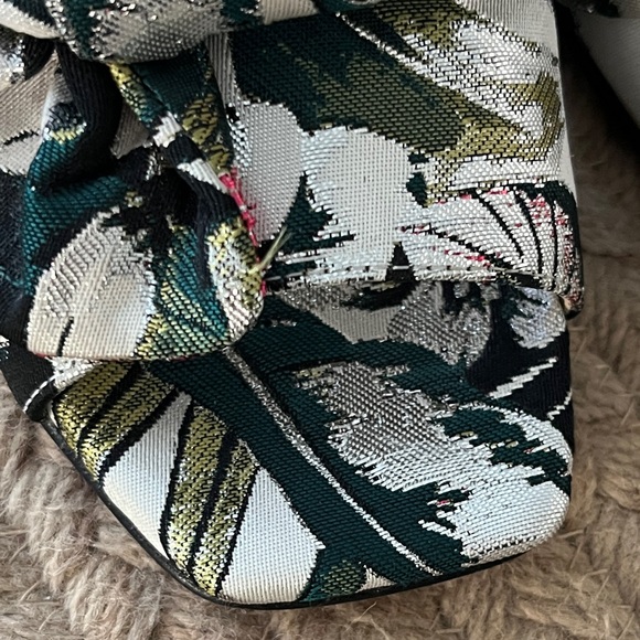 Marc Fisher Women's Tropical Brocade Floral Heeled Sandals - Picture 9 of 13